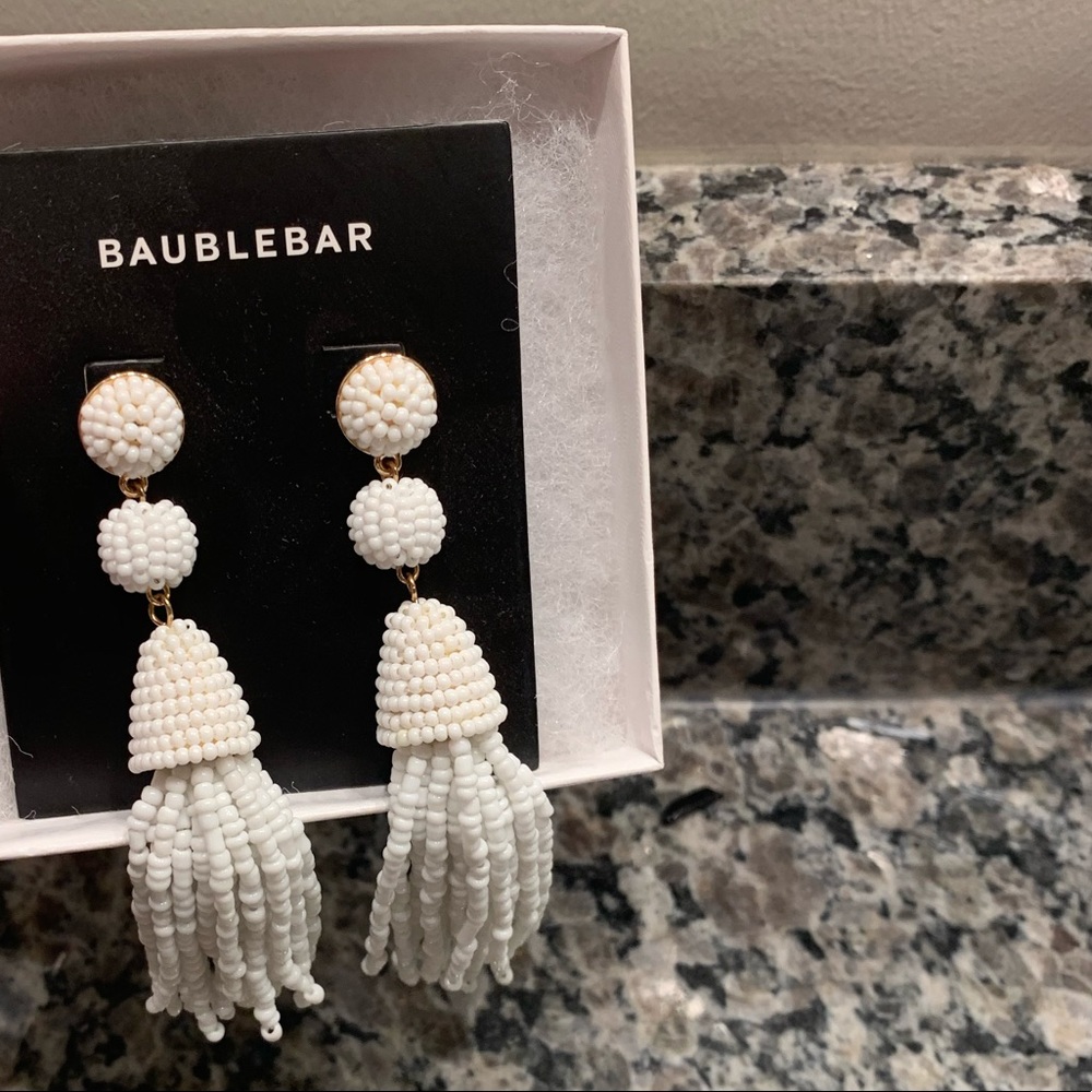 NWT Baublebar Granita Beaded Tassel Earrings